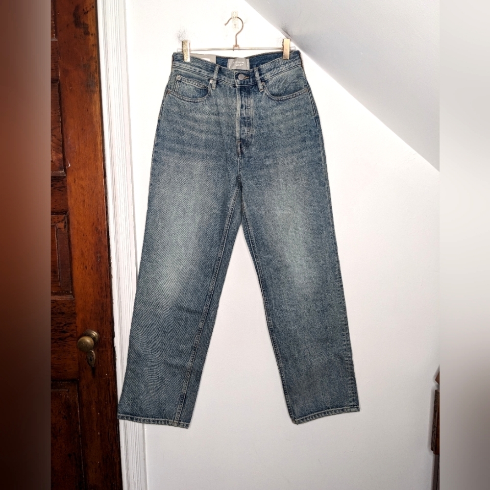 EVERLANE The '90s Way High Jean Organic Cotton Rigid NEW Size 23 Long Tall